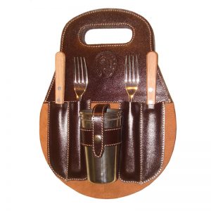 Set de asado en cuero