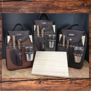 Set individual de asado con plato y vaso