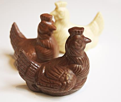 Gallinita con praliné y dulce de leche 100 gr