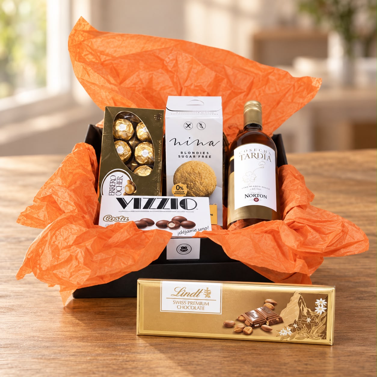 Canasta Chocolates & Vino Dulce